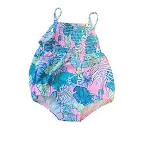 Carter's Tropical Chameleon Swimsuit Size 12 Months